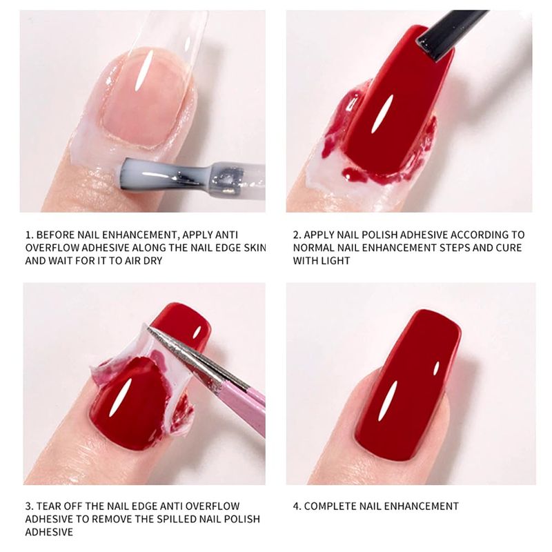 15mlLiquid Latex for Nails, Peel Off Cuticle Protectors for Nail Polish,Skin Barrier Manicure, Art Liquid Latex Tape Protector Nail Cuticle Guard Gifts