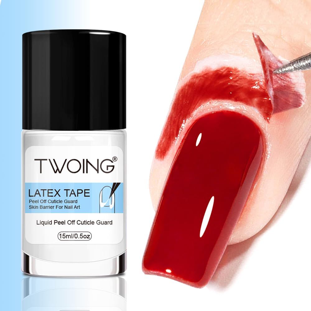 15mlLiquid Latex for Nails, Peel Off Cuticle Protectors for Nail Polish,Skin Barrier Manicure, Art Liquid Latex Tape Protector Nail Cuticle Guard Gifts