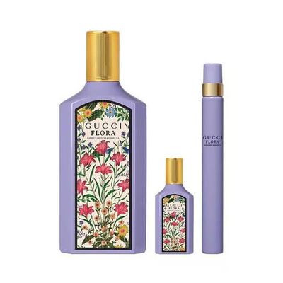 Gucci Flora Gorgeous Magnolia Womans Gift Set: 100ml EDP Spray Mini 10ml EDP Spray Mini Pen 5ml EDP Spray - HARD BOX