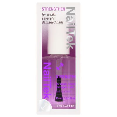 Nail Tek Formula 4 Xtra Nail Strengthener Polish - Protein-Enriched Repair Treatment for Weak &amp; Damaged Nails, 0.5 fl oz