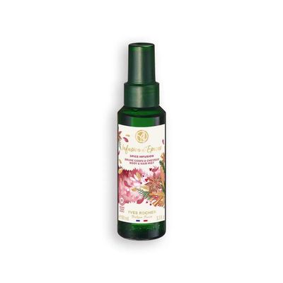 Yves Rocher Sensual Cocktail of Spices Spice Infusion Hair and Body Spray Mist 100 ml./3.3 fl.oz. Limited Edition Christams New Year