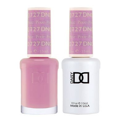 DND Gel Polish Set, Purple Collection, UV/LED Gel Polish and Air Dry Nail Lacquer, Matching Chip-Free Polish Duo, 727 Pixie, 0.5 Fl Oz