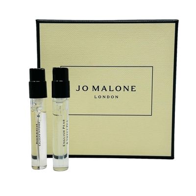 Jo Malone London Scent pairing Duo Red Hibiscus English Pear &amp; Sweet Pea Sample Vial 0.05oz/ 1.5ml ea