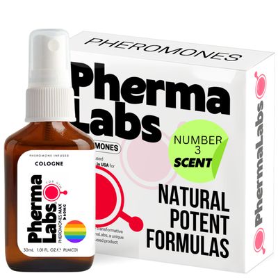 PHERMALABS Pheromones Max Cologne for Men that want other Men - Most Potent Pheromone - Infsued Cologne for Ulitmate Allure 1 oz bottle (Scent Number 3)