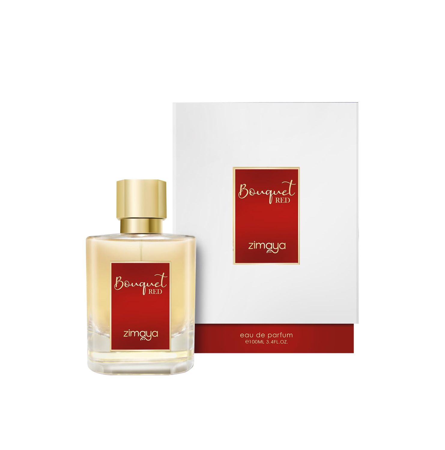 zimaya Bouquet Red Eau de Parfum Spray for Unisex, 3.4 Fl. Oz