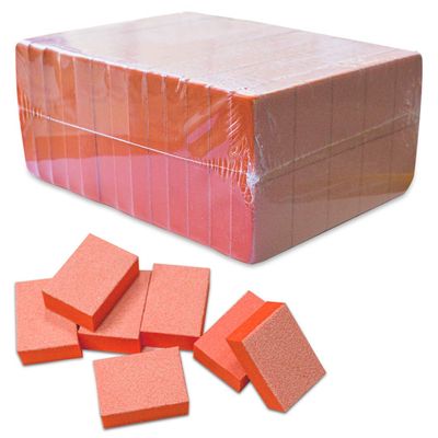 PandaSpa Karlash Nail Mini Buffer Block File 80/100 Grit 2 Sided 130 Count Orange