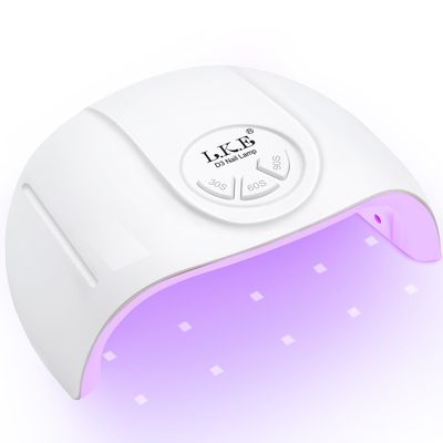 UV Light for Gel Nails, LKE 72W UV LED Nail Lamp with 21pcs Beads 3 Timers Smart Sensor Nail Dryer for Gel Polish Polygel Fast Curing Professional UV Light for Home Salon Nail Tools (White)