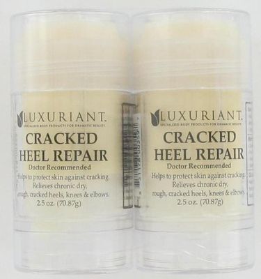 Luxuriant Cracked Heel Repair The ORIGINAL Twin Pack 2.5oz Dry Cracked Chapped Heels Feet Elbows Knees Skin