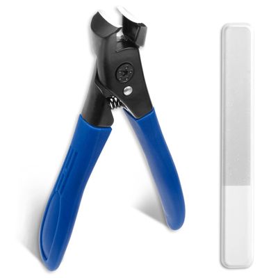 BienBion Toenail Clippers for Adult Thick Nails,Oversized 0.5 Inch Wide Sharp Jaws Heavy Duty Nail Clippers for Hard and Ingrown Nails,Anti-Slip Long Handle Nail Clippers for Men and Elderly (A-Blue)