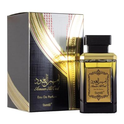 Surrati Ameer Al Oud Arabian Perfume for Men - Eau De Parfum Men Spray 100ML (3.38 OZ), Exotic Mens Perfume With Woody &amp; Floral Notes - Long Lasting Perfume For All Day Freshness