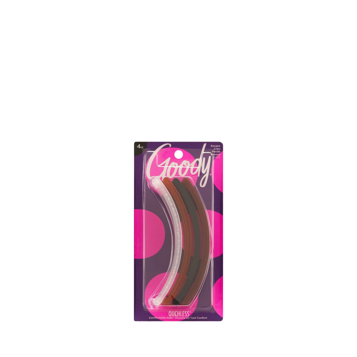 Goody Womens Classics Clincher Comb, 5 Inch, 4 Count