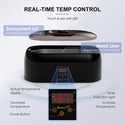 Achzzy 4000ml Paraffin Wax Machine for Hand and Feet - Professional Wax Warmer with 200W Thermal Core, LED Real-time Temp Control &amp; 167F Rapid Melting, Intense Hydration with Hand Wax Paraffin Bath