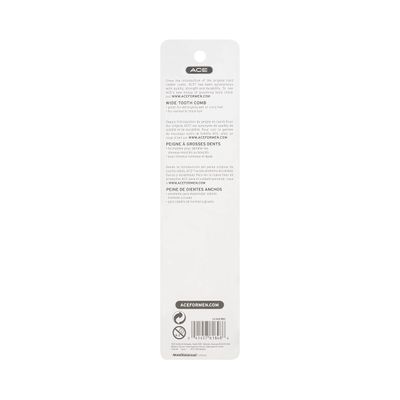 GOODY Ace Bi-function Comb, Coarse Teeth &amp; Regular Teeth, Black, 1CT