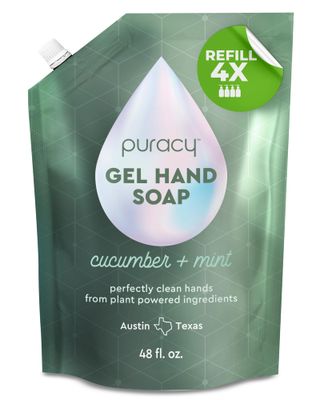 Puracy Organic Hand Soap, Professional Hand Washers Weve All Become, Moisturizing Natural Gel Hand Wash Soap, Liquid Hand Soap Refills for Soft Skin (Refill Cucumber &amp; Mint, 48 Ounce)