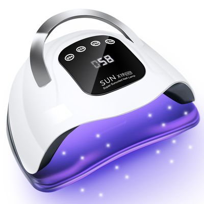 Wisdompark 320W UV LED Nail Lamp, Nail Dryer for Gel Polish with 66Pcs Lamp Beads and Automatic Sensor/4 Timer Setting Professional Nail Art Tools (Black)