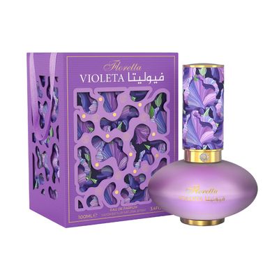 Floretta Violeta by Emper Eau de Parfum for Women, 3.4 fl. oz /100ml - Jasmine Sambac, Cashmeran, Amber Notes
