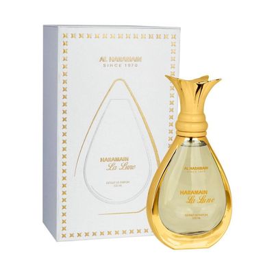 Al Haramain La Lune for Unisex - Arabian Perfume for Women and Men - Long Lasting Woody Fragrance with Amber, Vanilla, Leather, Citrus &amp; Tobacco - Arabic Cologne - Extrait De Parfum - 3.4 oz EDP Spray