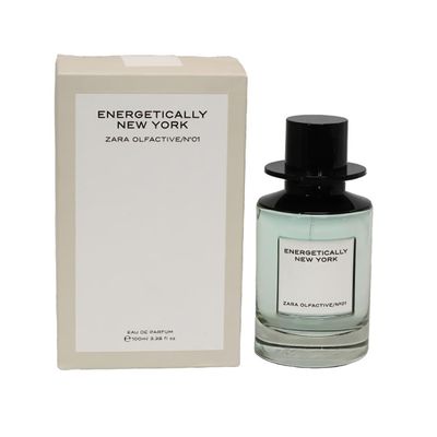 Zara Energetically New York Women Perfume EDP Eau de Parfum Woody Spicy Fragrance Scent with Cardamom Jasmine &amp; Sandalwood 100ml (3.4 fl. oz)