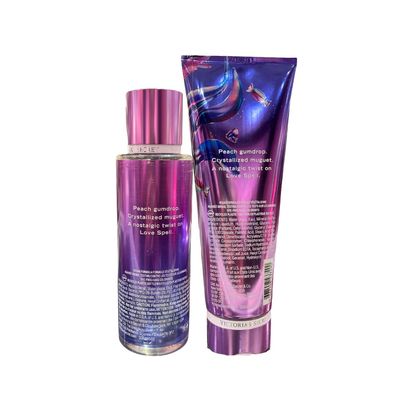 Victorias Secret LOVE SPELL CANDIED 2pc bundle - Fragrance Mist &amp; Fragrance Lotion for Women