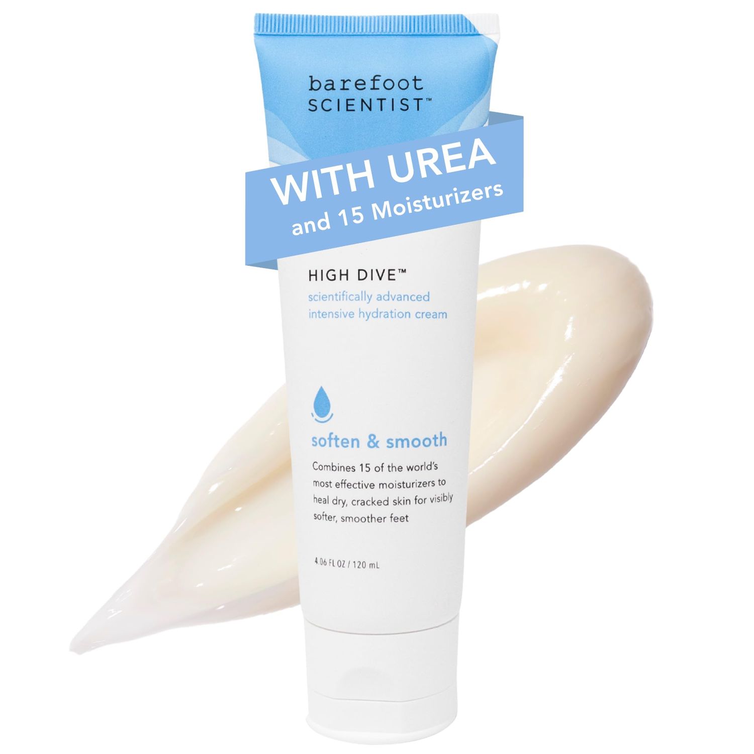 Barefoot Scientist High Dive Intensive Hydration Foot Therapy Cream, Specialized Moisture for Dry Feet and Cracked Heels