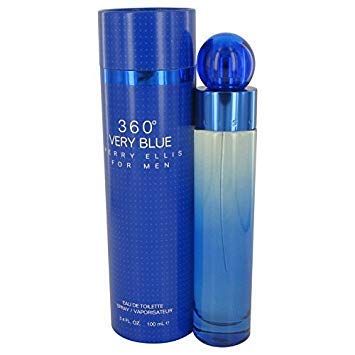 360 Very Blue Perry Ellis EDT Spray Men 3.4 oz (Pack of 2)