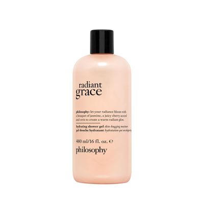 philosophy radiant grace hydrating bath &amp; shower gel- cleanses, soothes &amp; comforts dry skin - with notes of jasmine, black cherry &amp; sandalwood - 16 fl oz