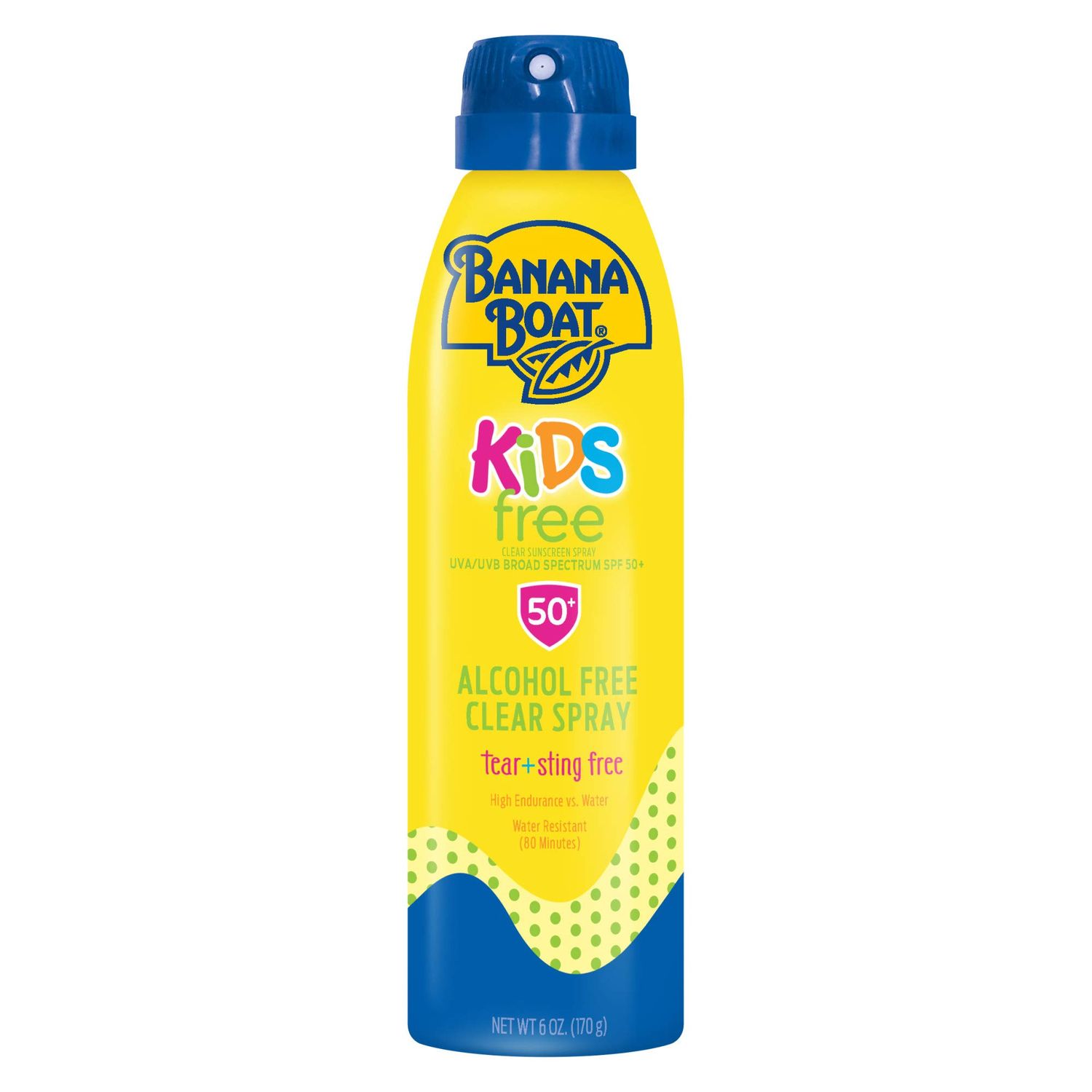 Banana Boat Kids Sport Sunscreen Spray SPF 50, 6oz | Kids Sunscreen Spray, Kids Sunblock Spray, Oxybenzone Free Sunscreen for Kids, Alcohol Free Sunscreen, Spray Sunscreen SPF 50, 6oz