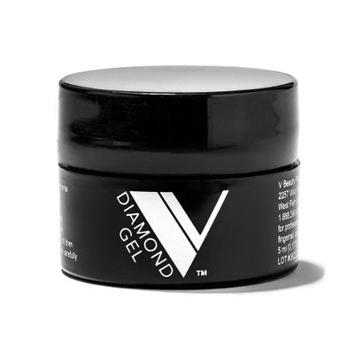 V Beauty Pure Diamond Gel Nail Art Adhesive - Long-Lasting 3D Rhinestone Glue - High Gloss Soak-Off Led &amp; UV Nail Glue for Crystal Pedicures &amp; Manicures, Salon &amp; Home DIY, 5 ml