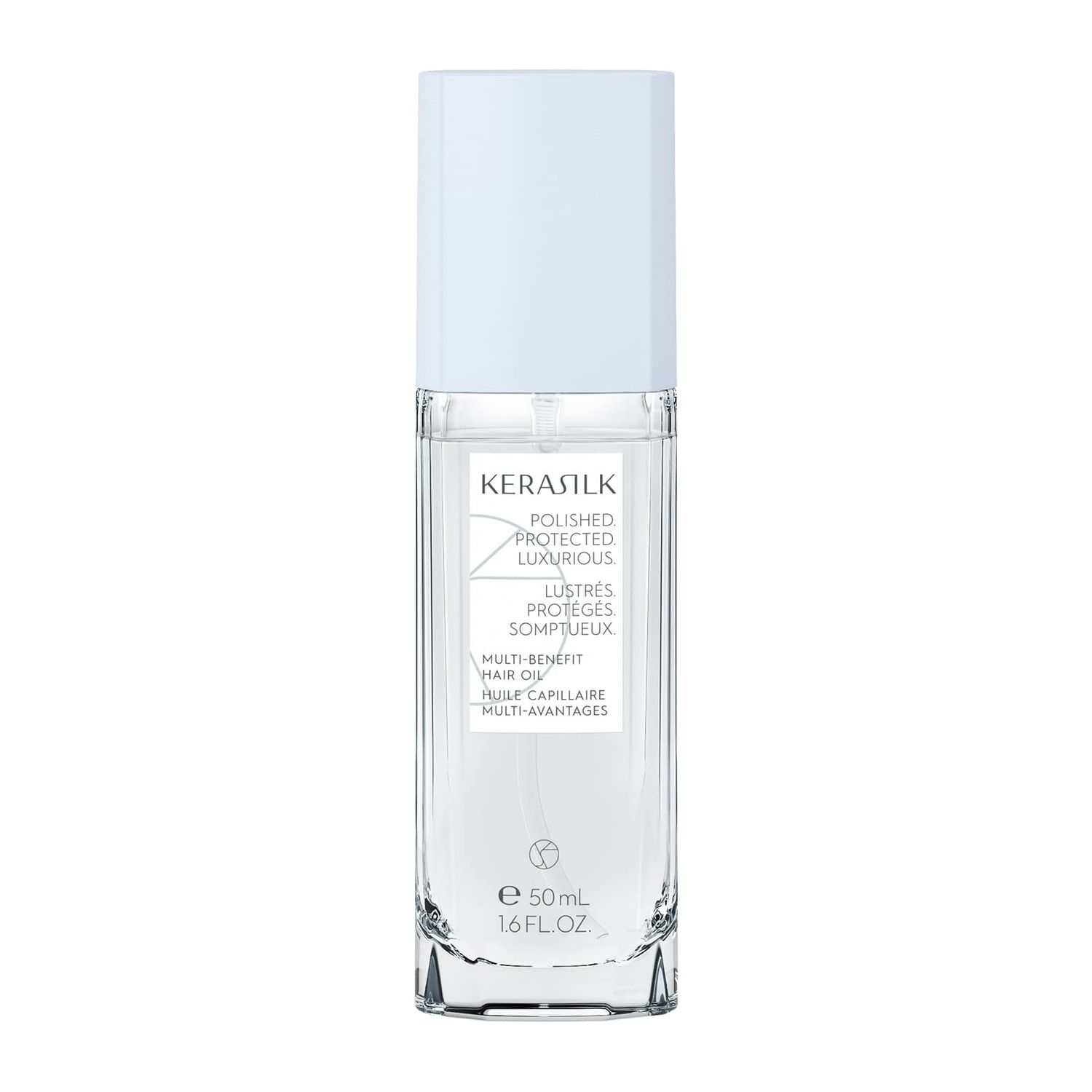 KERASILK Multi-Benefit Hair Oil | Seals Split Ends &amp; Reduces Flyaways | Prevents Future Damage &amp; Adds High Shine | With Heat Protection | For All Hair Types &amp; Textures | 50ml