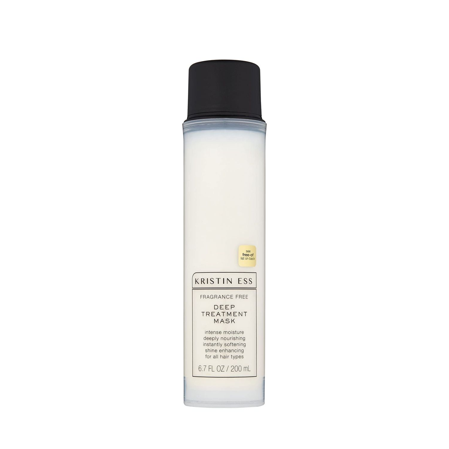 Kristin Ess Hair Fragrance Free Deep Conditioning Treatment Mask for Dry Damaged Hair, Moisturizing Nourishing, Softens Hair, Shine Enhancing, Vegan, Silicone Free, Color Keratin Safe, 6.7 fl oz