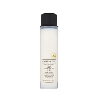 Kristin Ess Hair Fragrance Free Deep Conditioning Treatment Mask for Dry Damaged Hair, Moisturizing Nourishing, Softens Hair, Shine Enhancing, Vegan, Silicone Free, Color Keratin Safe, 6.7 fl oz