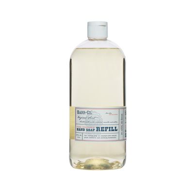 BARR-CO. Liquid Soap Refill - Natural Hand Soap with Oat, Vanilla &amp; Vetiver - Vegan, Moisturizing Formula for Bathroom &amp; Kitchen, Original Scent 32fl oz