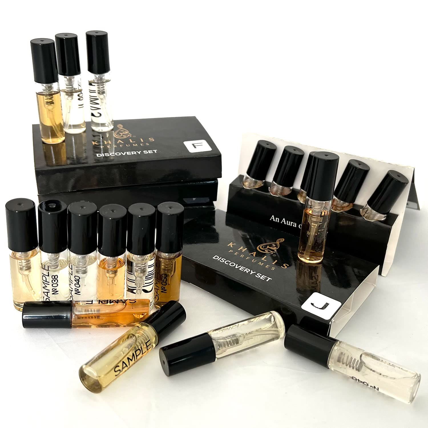 Maison dOrient Womens Perfume Sampler Lot x 20 Sample Vials - Designer Fragrance Samples from the House of KHALIS Fragrances Dubai