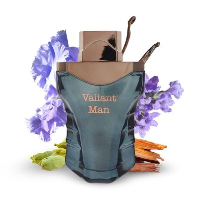 Jean Rish Valiant Eau De Toilette - Perfumes for Men (3.4 Fl Oz / 100ml) with Vanilla &amp; Woody Notes - Long Lasting Scent, Luxury Fragrance - Paraben, Sulphate &amp; Cruelty-Free