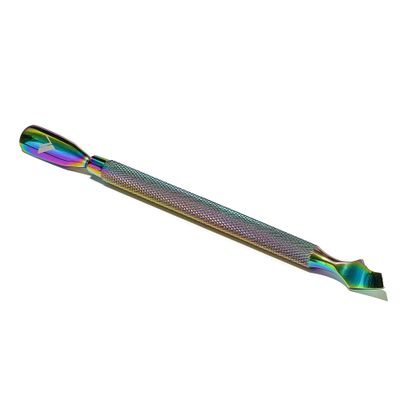 V Beauty Pure Cuticle Pusher Nail Tool (Highlighted) - 2-In-1 Non-Slip Nail Cleaner Cuticle Remover for Clean &amp; Healthy-Looking Fingernails &amp; Toenails - Cuticle Scraper Nail Tool, Manicure &amp; Pedicure
