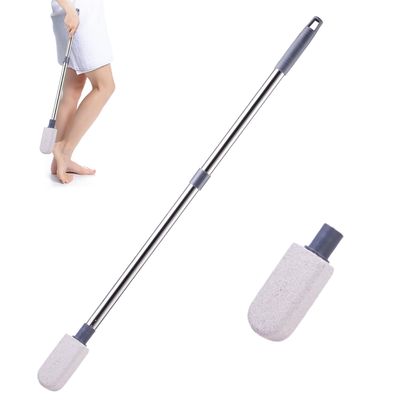 Pumice Stone for Feet, Foot Dead Skin Scrubber with 30 Long Handle Set, Feet File Callus Remover for Exfoliation, Foot Scrub Shower Pedicure Tools Foot Care Stone