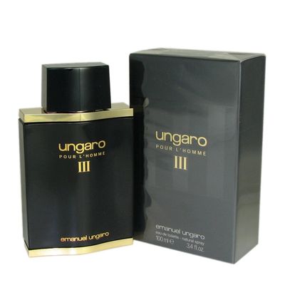 Emanuel Ungaro UNGARO III 3.4 oz EDT Men New in Box