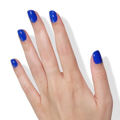 LONDONTOWN lakur Nail Polish - Chip-Resistant, Non-Toxic, Conditions &amp; Hydrates Nails Glossy Electric Blue, Iconic, .40 fl oz