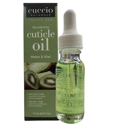 Cuccio Naturale Melon &amp; Kiwi Revitalizing Cuticle Oil - Nourishing Treatment for Dry, Cracked Cuticles &amp; Brittle Nails, 0.50 Fluid Ounce