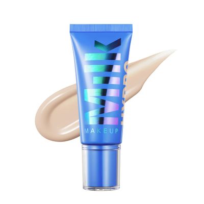 Milk Makeup Hydro Grip Hydrating Gel Skin Tint with Hyaluronic Acid - Buildable Light Coverage for Up to 12 Hours w/Dewy Finish - Non-Comedogenic - 1 Very Fair w/Neutral to Cool Undertones, 1oz