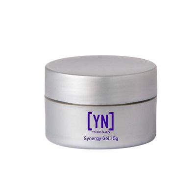 Young Nails Synergy Gel System, Building Gel - Hard Builder Gel, Superior Adhesion &amp; Strength, Structured Nail Gel Builder - Build Gel, Clear, 15g