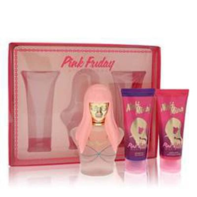 Nicki Minaj Pink Friday 3 piece Womens Perfume Gift Set, 3.4 Fl Oz