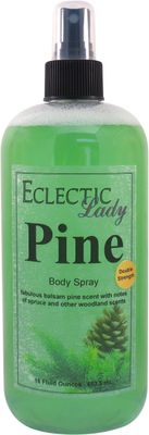 Eclectic Lady Pine Body Spray, Double Strength, 16 ounces, Body Mist for Women with Clean, Light &amp; Gentle Fragrance, Cologne with Soft, Subtle Aroma For Daily Use