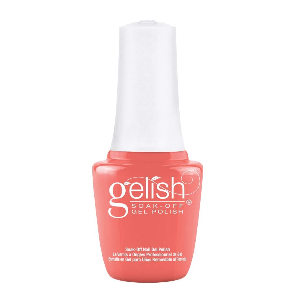 Gelish MINI Gel Nail Polish - Long-Lasting Soak Off, Chip-Resistant, Vibrant Color, Professional Quality, High Shine (Mango-Round With Me, 9mL)