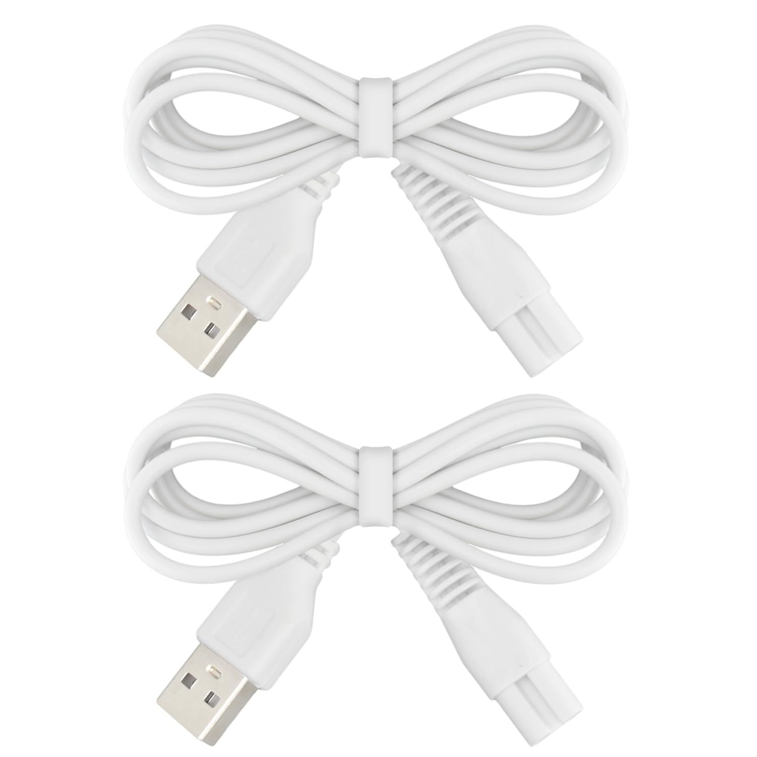 2 PCS Charger Cord Replacement for Pritech Electric Feet Callus Remover Foot Pedicure, USB Power Adapter Charging Cable