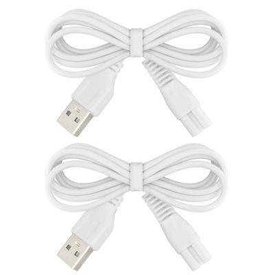 2 PCS Charger Cord Replacement for Pritech Electric Feet Callus Remover Foot Pedicure, USB Power Adapter Charging Cable
