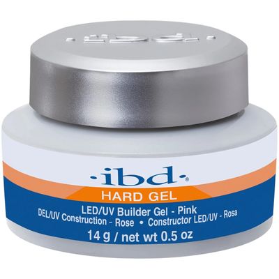 IBD Hard Gel - LED/UV Builder Gel Pink, 1er Pack (1 x 14 g) - MADE IN USA - Premium Aufbaugel fr Gelngel