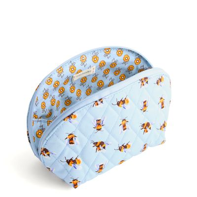 Vera Bradley Premium Cotton Mini Dome Cosmetic Makeup Bag, Bees Knees