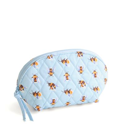 Vera Bradley Premium Cotton Mini Dome Cosmetic Makeup Bag, Bees Knees