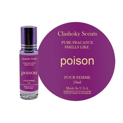 Clashoky Fragrance Perfume Oils Poison Perfume Roll On Body Oil for Women (12ml) (Pack of 1)